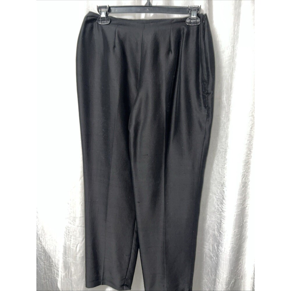 Ralph Lauren black Silk Crop Pants Size 6 P